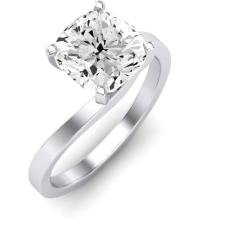 Zinnia Diamond Matching Band Only ( Engagement Ring Not Included) For Ring With Cushion Center whitegold