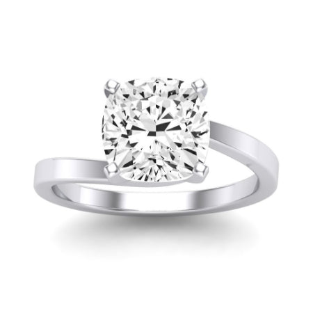 Zinnia Diamond Matching Band Only ( Engagement Ring Not Included) For Ring With Cushion Center whitegold