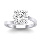 Zinnia Diamond Matching Band Only ( Engagement Ring Not Included) For Ring With Cushion Center whitegold