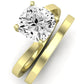 Zinnia Diamond Matching Band Only ( Engagement Ring Not Included) For Ring With Cushion Center yellowgold