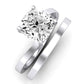 Zinnia Diamond Matching Band Only ( Engagement Ring Not Included) For Ring With Cushion Center whitegold