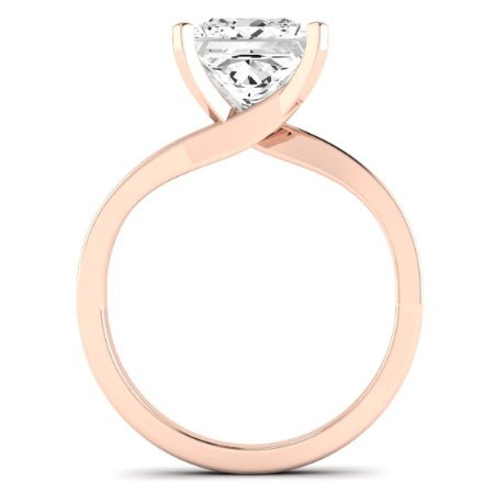 Zinnia Diamond Matching Band Only ( Engagement Ring Not Included) For Ring With Princess Center rosegold