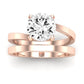 Zinnia Diamond Matching Band Only ( Engagement Ring Not Included) For Ring With Round Center rosegold