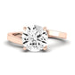 Zinnia Diamond Matching Band Only ( Engagement Ring Not Included) For Ring With Round Center rosegold