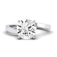 Zinnia Diamond Matching Band Only ( Engagement Ring Not Included) For Ring With Round Center whitegold