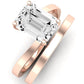 Zinnia Emerald Diamond Bridal Set (Lab Grown Igi Cert) rosegold