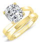 Zinnia Cushion Diamond Bridal Set (Lab Grown Igi Cert) yellowgold