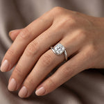 Zinnia - GIA Natural Cushion Diamond Engagement Ring