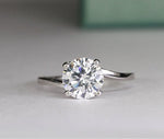 Zinnia Round Diamond Engagement Ring (Lab Grown Igi Cert) whitegold