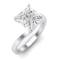 Zinnia Moissanite Matching Band Only ( Engagement Ring Not Included) For Ring With Princess Center whitegold