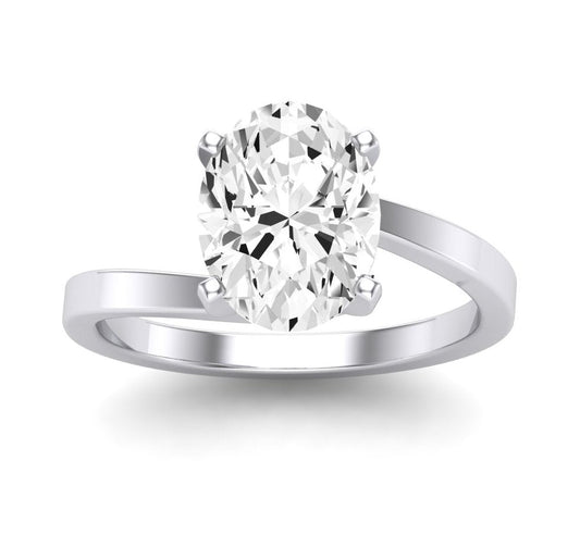 Zinnia Oval Diamond Engagement Ring (Lab Grown Igi Cert) whitegold