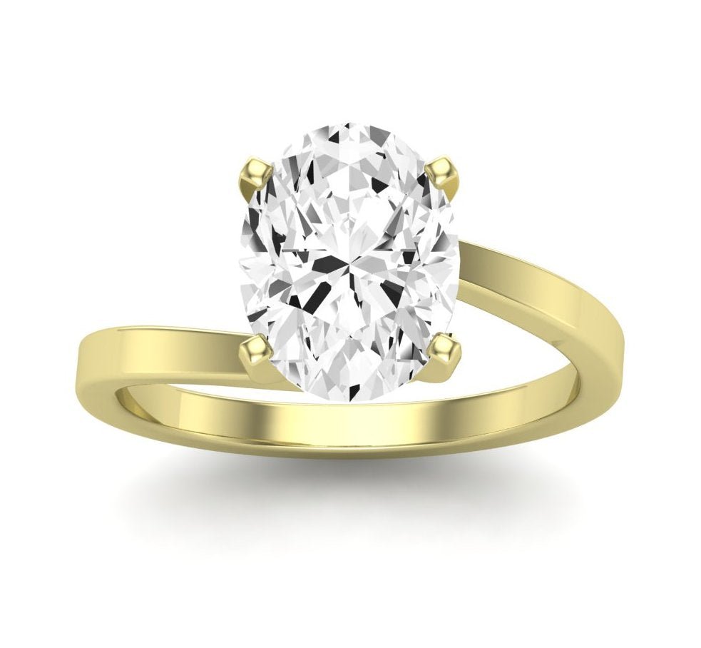 Zinnia Oval Diamond Engagement Ring (Lab Grown Igi Cert) yellowgold