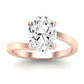 Zinnia Oval Diamond Engagement Ring (Lab Grown Igi Cert) rosegold