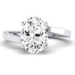 Zinnia Oval Diamond Engagement Ring (Lab Grown Igi Cert) whitegold