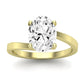 Zinnia Oval Diamond Engagement Ring (Lab Grown Igi Cert) yellowgold