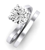 Zinnia Round Diamond Bridal Set (Lab Grown Igi Cert) whitegold