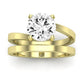 Zinnia Round Diamond Bridal Set (Lab Grown Igi Cert) yellowgold