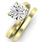 Zinnia Round Diamond Bridal Set (Lab Grown Igi Cert) yellowgold