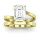 Zinnia Emerald Diamond Bridal Set (Lab Grown Igi Cert) yellowgold