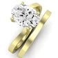 Zinnia Oval Diamond Bridal Set (Lab Grown Igi Cert) yellowgold