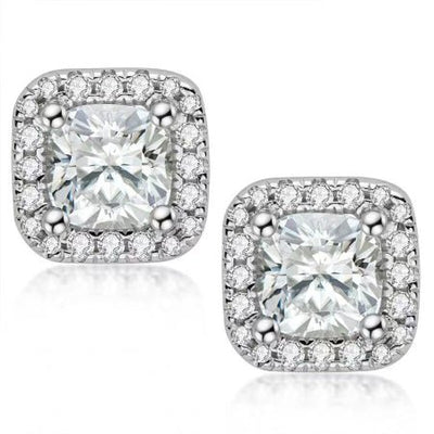 Zuri Diamond Earrings (Clarity Enhanced) whitegold