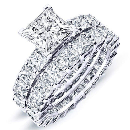 Crisantha Princess Diamond Bridal Set (Lab Grown Igi Cert) whitegold