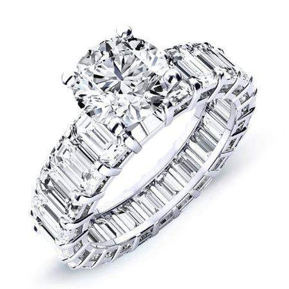 Blossom Round Diamond Engagement Ring (Lab Grown Igi Cert) whitegold