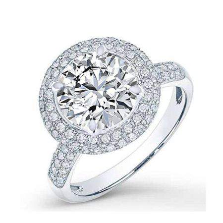 Winterberry Round Diamond Engagement Ring (Lab Grown Igi Cert) whitegold