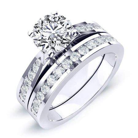 Petunia Diamond Matching Band Only (engagement Ring Not Included) For Ring With Round Center whitegold