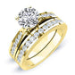Petunia Moissanite Matching Band Only (engagement Ring Not Included) For Ring With Round Center yellowgold