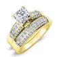 Crocus Diamond Matching Band Only (engagement Ring Not Included) For Ring With Princess Center yellowgold