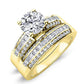 Crocus Diamond Matching Band Only (engagement Ring Not Included) For Ring With Round Center yellowgold