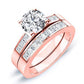Jessamine Diamond Matching Band Only (engagement Ring Not Included) For Ring With Round Center rosegold
