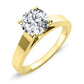 Snowdrop Round Diamond Engagement Ring (Lab Grown Igi Cert) yellowgold
