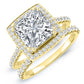 Aster Diamond Matching Band Only (engagement Ring Not Included) For Ring With Princess Center yellowgold