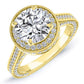 Buttercup Round Diamond Engagement Ring (Lab Grown Igi Cert) yellowgold