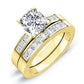 Jessamine Diamond Matching Band Only (engagement Ring Not Included) For Ring With Cushion Center yellowgold