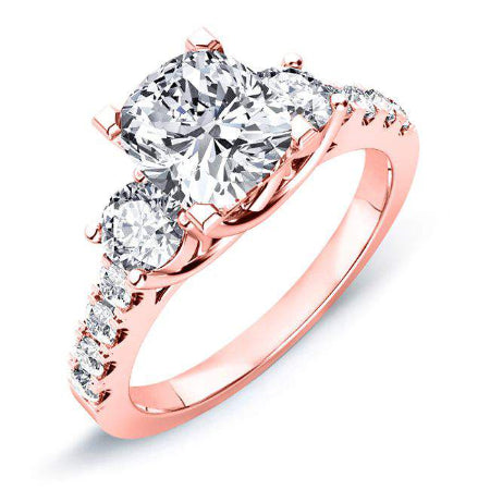 Primrose Cushion Diamond Engagement Ring (Lab Grown Igi Cert) rosegold