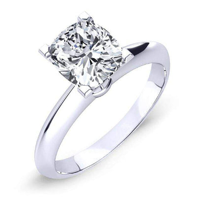 Senna Cushion Moissanite Engagement Ring whitegold