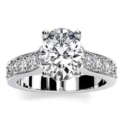 Calluna Oval Diamond Engagement Ring (Lab Grown Igi Cert) whitegold