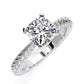 Azalea Cushion Diamond Engagement Ring (Lab Grown Igi Cert) whitegold