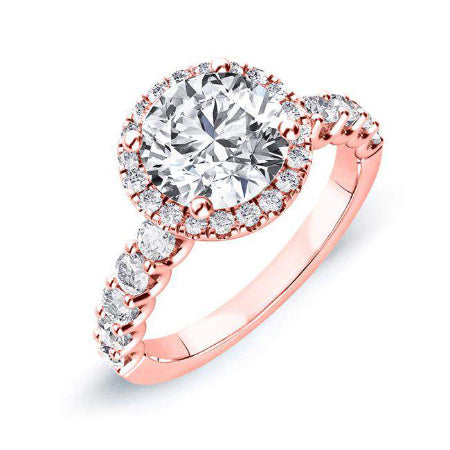 Sweetpea Round Diamond Engagement Ring (Lab Grown Igi Cert) rosegold