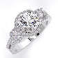 Erica Round Diamond Engagement Ring (Lab Grown Igi Cert) whitegold