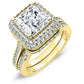 Indigo Moissanite Matching Band Only (engagement Ring Not Included) For Ring With Princess Center yellowgold