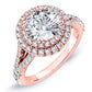 Viola Round Diamond Engagement Ring (Lab Grown Igi Cert) rosegold