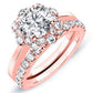 Coralbells Diamond Matching Band Only (engagement Ring Not Included) For Ring With Round Center rosegold