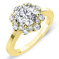 Coralbells Round Diamond Engagement Ring (Lab Grown Igi Cert) yellowgold