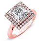Tulip Princess Diamond Engagement Ring (Lab Grown Igi Cert) rosegold
