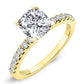 Dahlia Cushion Diamond Engagement Ring (Lab Grown Igi Cert) yellowgold