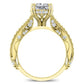 Tansy Princess Diamond Engagement Ring (Lab Grown Igi Cert) yellowgold